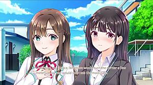 girls share a secret kiss in the shower for ep3.