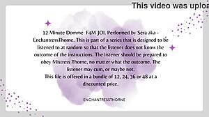hey, ready for this f4m domme joi session number one of twelve