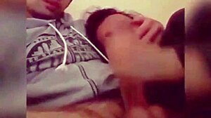 Girl sucks big cock expertly!