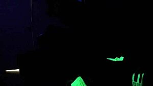 in this pov, dayanara engages in black light fetish sex with amateurs, exploring her desires.