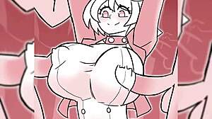 hentai compilation four features blowjob and riding scenes with sexy big tits.