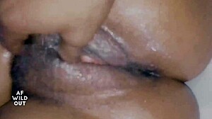 ebony milf squirting pussy masturbation