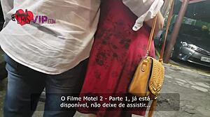 Hot wife takes it in ass and pussy bareback at hotel in front of cuckold husband.