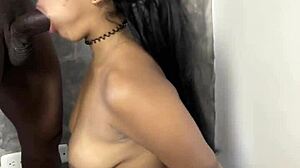 Cute brunette tied up for rough mouth fucking - amateur couple Nysdel