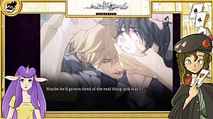 Muscular bodybuilder receives handjob in pool yaoi game