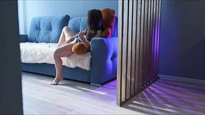 he spied on my tight pussy masturbation