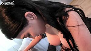 熟女面试三猛男，狗爬式狂干还吞精！