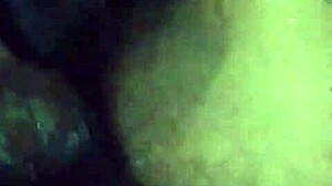 Bbw gives sloppy blowjob to big black cock