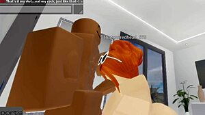 Redhead Slut Blows Daddy's Monster Cock