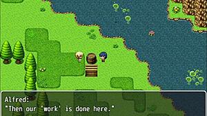 王子在朋友靠近他的老二时射了