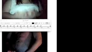 yummy mrs web cam features brunette and blonde lesbians in college bed