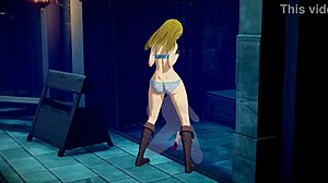 Blonde Girl ZELDA Makes Him CUM HARD