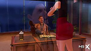 in the fashion business game, she takes off her pants and shows her ass in episode 2 25