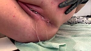 just watched her do anal with three fingers. she even peed at the end!