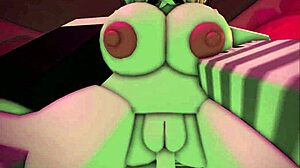 Roblox slams into a cute elf with fierce, furry action in wild banging session.