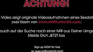 milf hunter scores big banging a tattooed german milf from milfhunter24 com