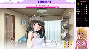 vtuber lewdneko moans during intense creampie scene in love cubed part 9