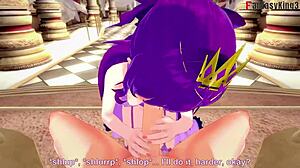 scathach-skadi having sex on throne 2 type-moon