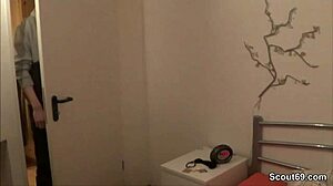 Son catches stepmom with aunt and joins for hardcore threesome