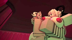 Roblox狂插可爱精灵毛茸茸野战猛干