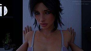 Stepmom Sits on Stepbrother's Face in Anime-Style Milf Scene. She Dumps Cum in His Mouth During Muff Diving and Toy Play.