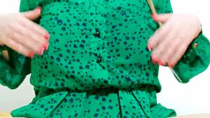 Hot Girl Strips Sexy Dress with Loud Moaning