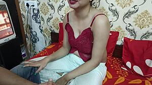 Desi Indian Siblings Face Seductive Cum Challenge.