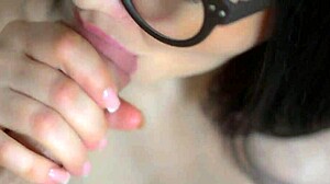 Lewd milf sucks cock and gets oral creampie 😋