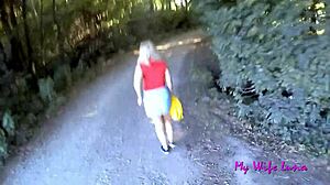 Stopped at picnic area, Luna craved my big cock instantly!