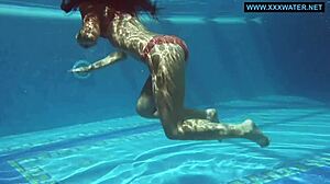 Clairette, Hungarian Teen Pornstar, Gets Wild And Horny In Public Pool Shower