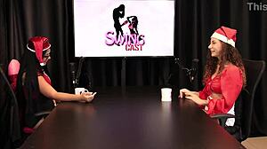 Brazilian beauty Jujube in sheer red lingerie wants cock, not fingers!