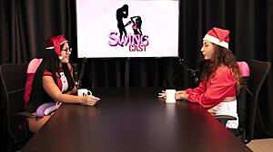 Brazilian beauty Jujube in sheer red lingerie wants cock, not fingers!