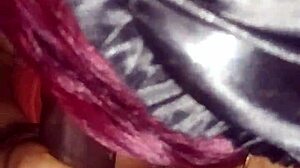 Ebony girl takes monster cock in deepthroat again