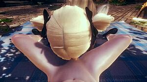 原神同人Hentai - POV Fischl口交射满嘴！