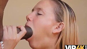 VIP4K, white gal seduces mom's BLACK friend for wild FUN and cowgirl action.