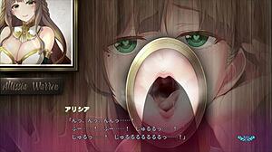 Sister sucks me through the wall hole in this hentai.