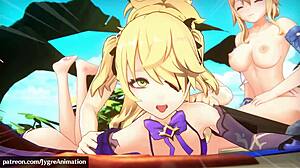 3D动漫妹子深插中出高潮！视频20