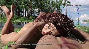 In My Dorm 13, Mark fucks his ex-gf near the lake.