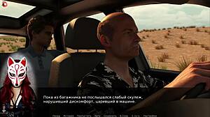 Wow, Project Myriam rocks! Blonde milf in cosplay flashes big tits under skirt in public game action!