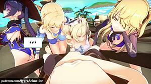 3D动漫妹子深插中出高潮！视频20