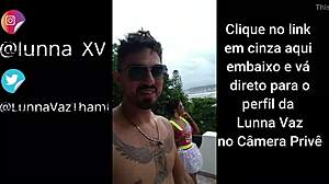 Me and lunna vaz on balcony during party