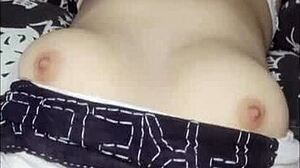 i'm deepthroating this teen slut's throat so hard