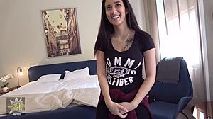 slim 18yo darsia with natural big tits