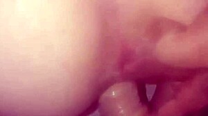 Pink pussy of the slut gets fucked hard with big cock
