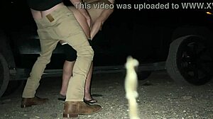pregnant wife craves roadside creampie so bad!