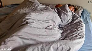 Wife's warm, wet pussy ready for morning fingering and intense wake-up sex