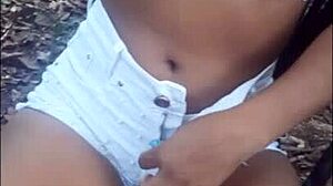 Big-assed funk dancer offered her tight ass in the park! 🔥