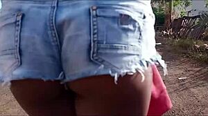 Picked up hot teen for interracial fun in the woods.