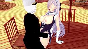 Azur Lane Belfast Fucks In Restaurant Quickly