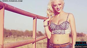 Huge boobs blonde MILFs Hannah Claydon and Sabrina strip